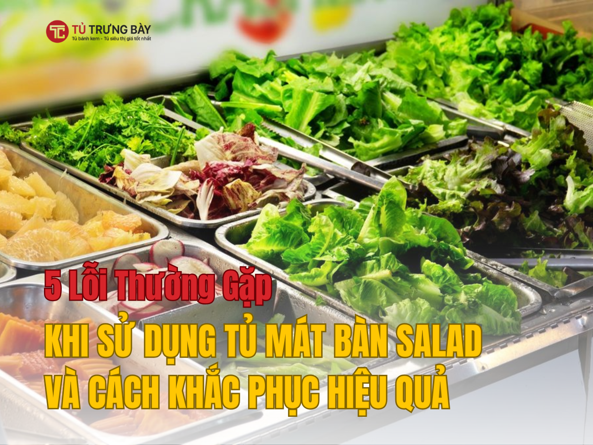 5 Lỗi Thường Gặp Khi Sử Dụng Tủ Mát Bàn Salad Và Cách Khắc Phục Nhanh Chóng