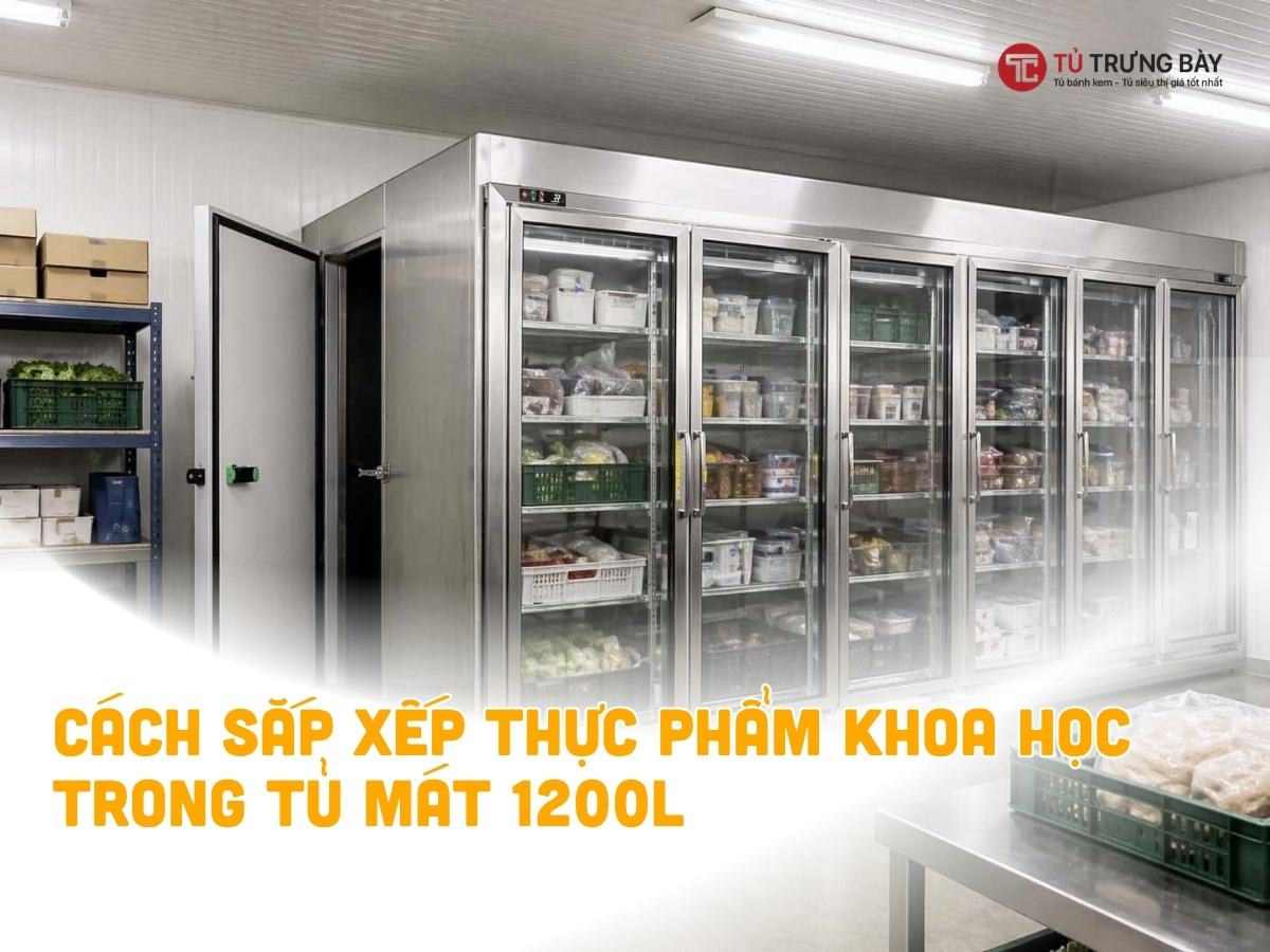 Cách sắp xếp thực phẩm khoa học trong tủ mát 1200L