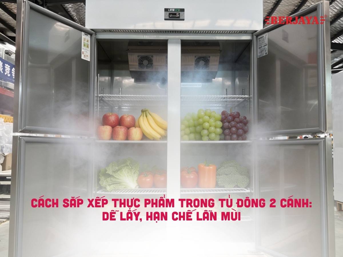 Cách sắp xếp thực phẩm trong tủ đông 2 cánh