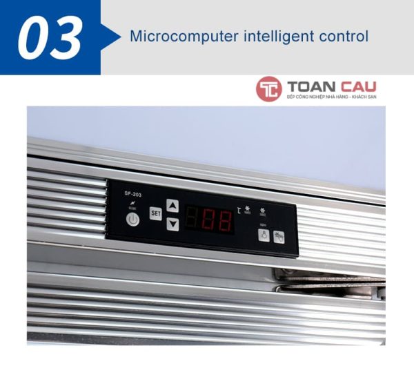 Tủ mát 4 cánh kính 5 Set nhiệt độ tủ mát