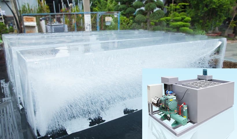 Máy làm đá cây công nghiệp- giải pháp cung cấp đá cây hiệu quả tiết kiệm