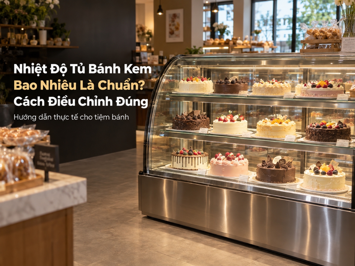 Nhiệt Độ Tủ Bánh Kem Bao Nhiêu Là Chuẩn? Cách Điều Chỉnh Đúng