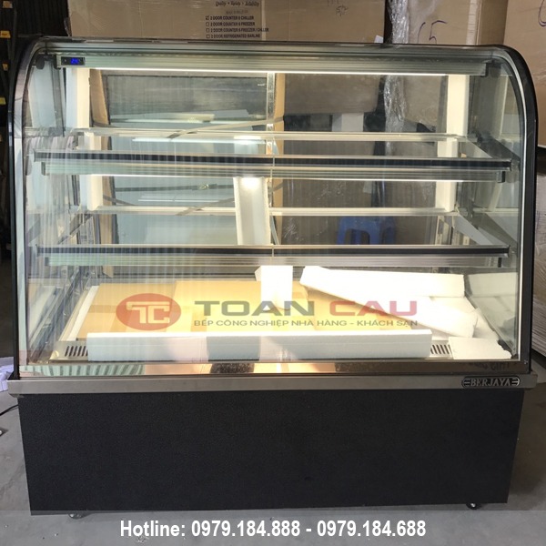 tu trung bay banh kem kinh cong berjaya 1m2 ccs12sb13 2fb gia re nhat 1