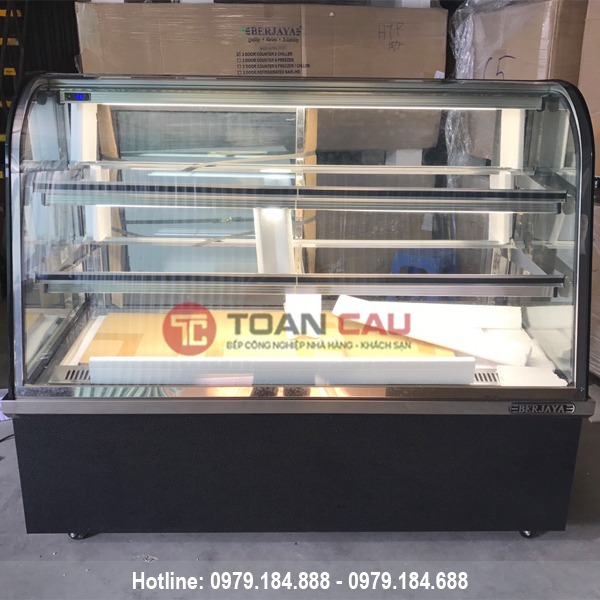 tu trung bay banh kem kinh cong mau den berjaya cke 6scsb 1