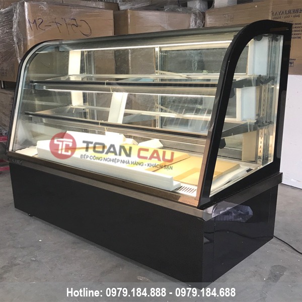 tu trung bay banh kem kinh cong mau den berjaya cke 8scsb 1