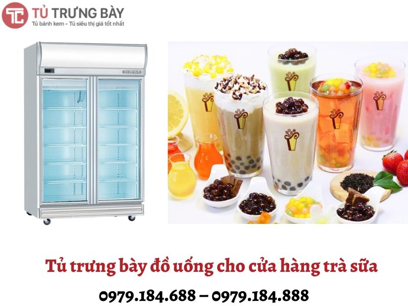 tu-trung-bay-do-uong cho cua hang tra sua