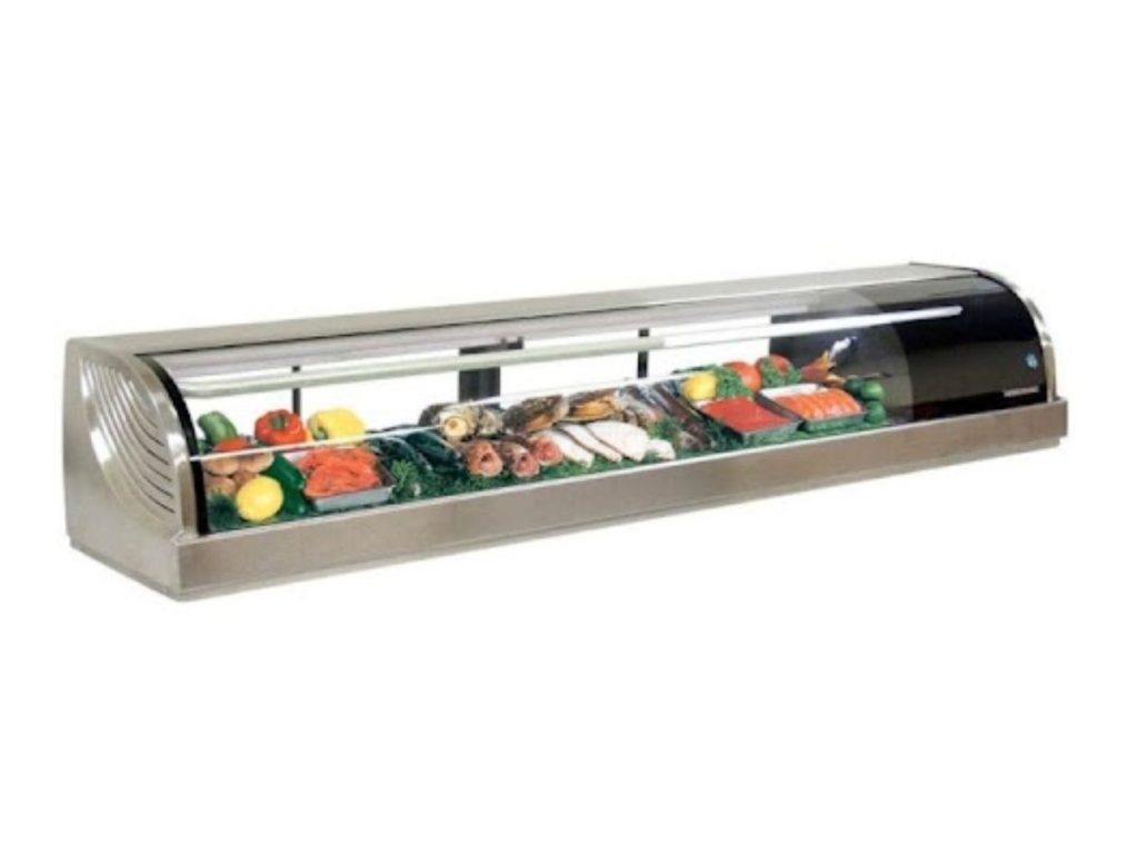 vai trò của tủ trưng bày sushi
